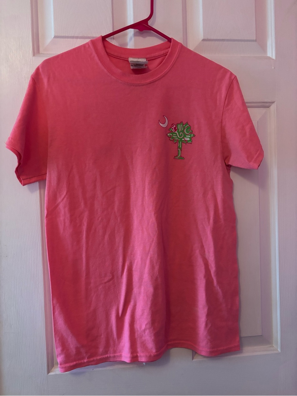 Retro Pink CGY Carolina Girl Yall Palmetto State T-Shirt